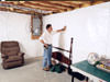 A basement wall covering for creating a vapor barrier on basement walls in Spartanburg, Greenville, Columbia