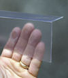 Closeup of a clear plastic covering on a Simpsonville crawl space block wall