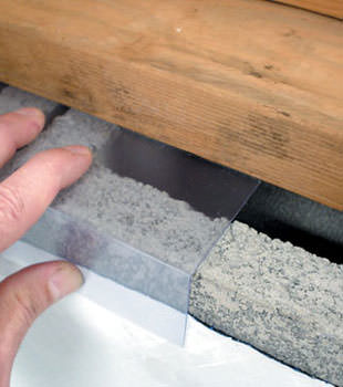 Block wall clear covering for wet crawl spaces in Simpsonville