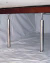 a crawl space repaired with crawl space jack posts and a crawl space liner for a home in Waynesville