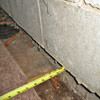 Foundation wall separating from the floor in Piedmont home
