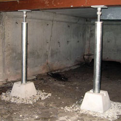 Installed crawl space jack post system in Chester