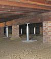 crawl space jack posts installed in North Carolina, South Carolina & Georgia