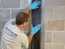 CarbonArmor® Strip applied to wall in Lexington