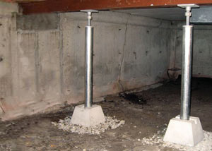 Crawl space jack post installation Franklin