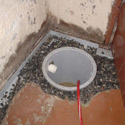 Installing a sump in a sump pump liner in a Spartanburg home