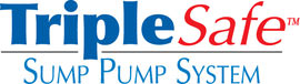 Sump pump system logo for our TripleSafe™, available in areas like Belton