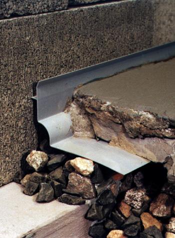 below foundation slab drain system for installing a French drain in Union