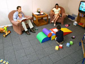 Waterproof basement flooring installed in a family room in Hendersonville, North Carolina, South Carolina & Georgia