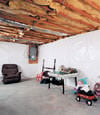 CleanSpace® basement wall vapor barrier installed in Franklin