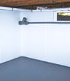 Spartanburg, SC, NC and GA wet basement wall covering that tucks into a perimeter drainage system