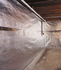 Radiant heat barrier and vapor barrier for finished basement walls in Greenwood, North Carolina, South Carolina & Georgia